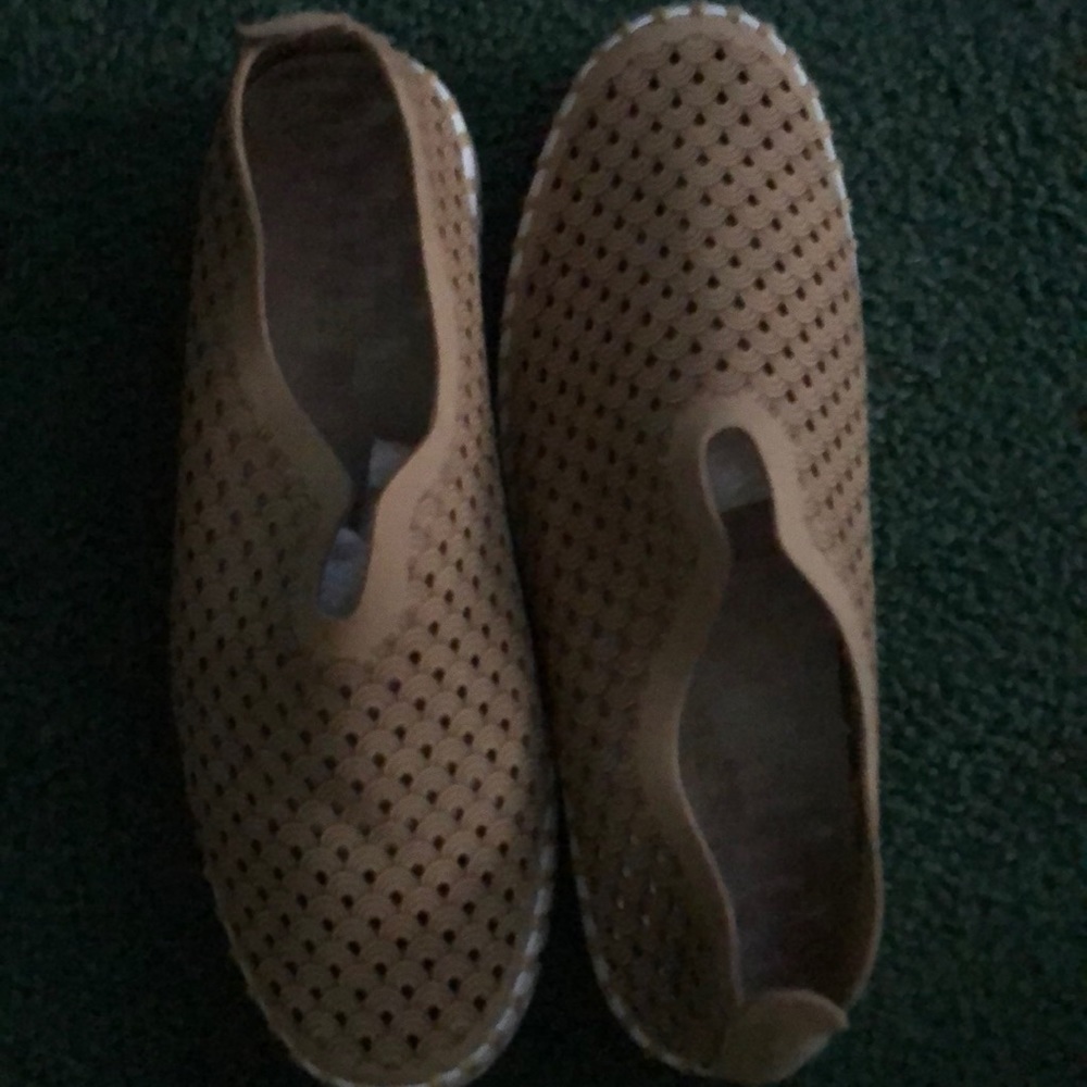 Ilse Jacobsen vegan slip on shoes; excellent condition beige/yellow 40;  9 m